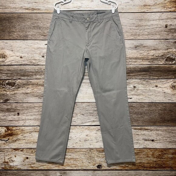 Bonobos Chino Pants Mens Size 33x32 Grey Dress Casual Straight Leg Pockets - Picture 1 of 8
